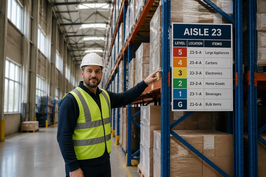 High-Rack Warehouse Wayfinding: Navigating Vertical Space