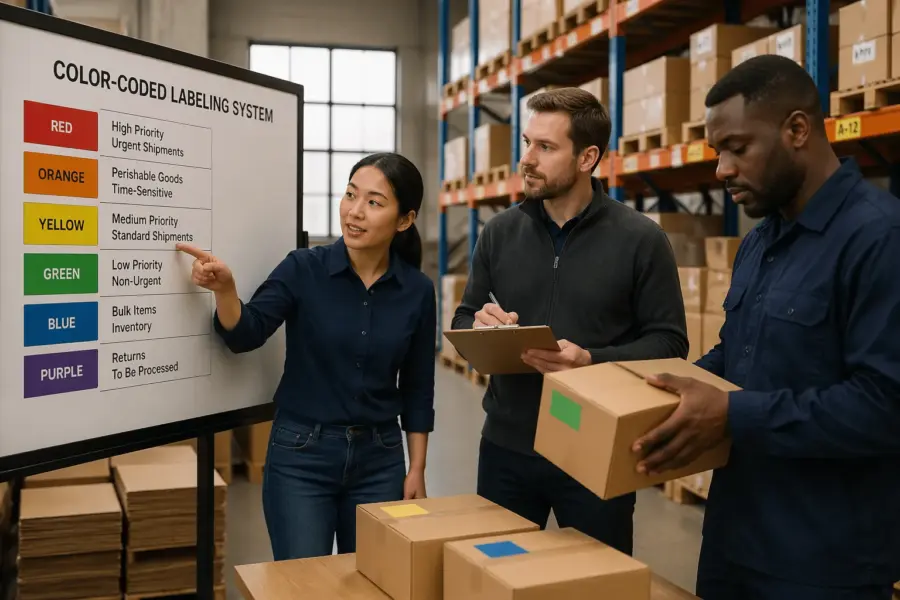 Label Color Coding for Logistics: A Simple System You Can Standardize