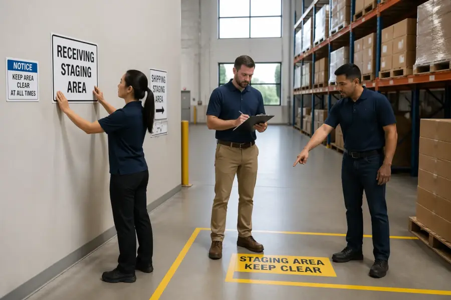 Labeling Staging Areas in Warehouses: Clear Names, Signs, and Boundaries