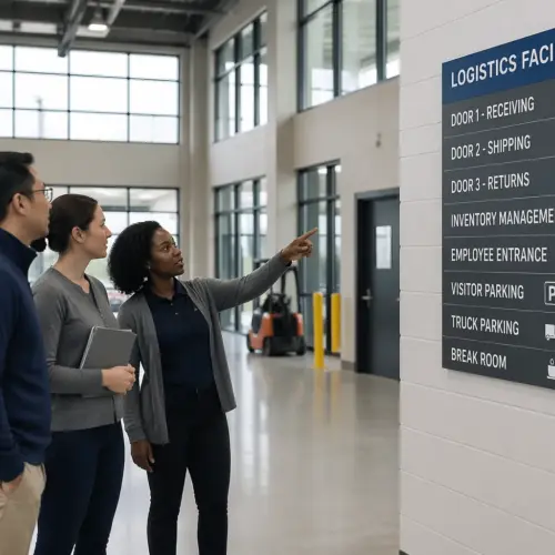 Visitor Wayfinding in Logistics Facilities: Help Guests Find the Right Door Fast