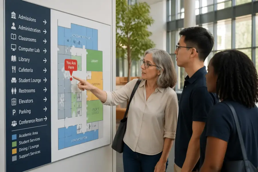 Wayfinding Map Signage for Large Facilities: How to Build “You Are Here” Boards That Work