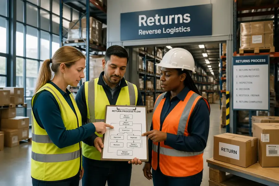 Wayfinding for Returns and Reverse Logistics Areas: Keep Items Moving to the Right Process
