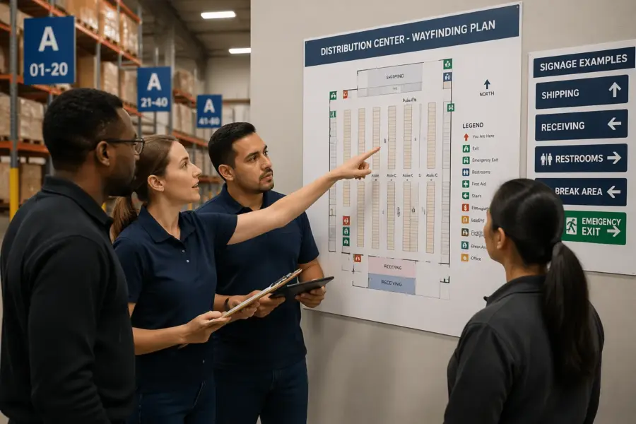 Wayfinding Signage for Distribution Centers: A Step-by-Step Planning Approach