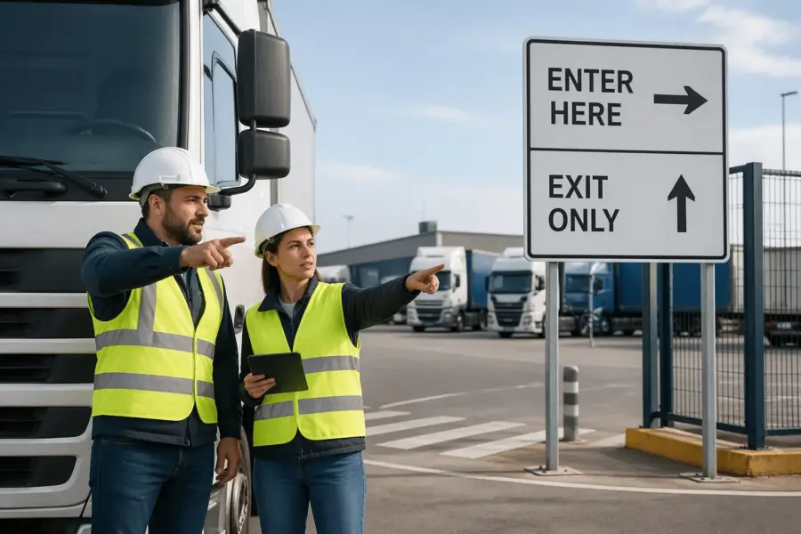 Wayfinding for Yard and Gate Operations: Signs That Keep Trucks Moving