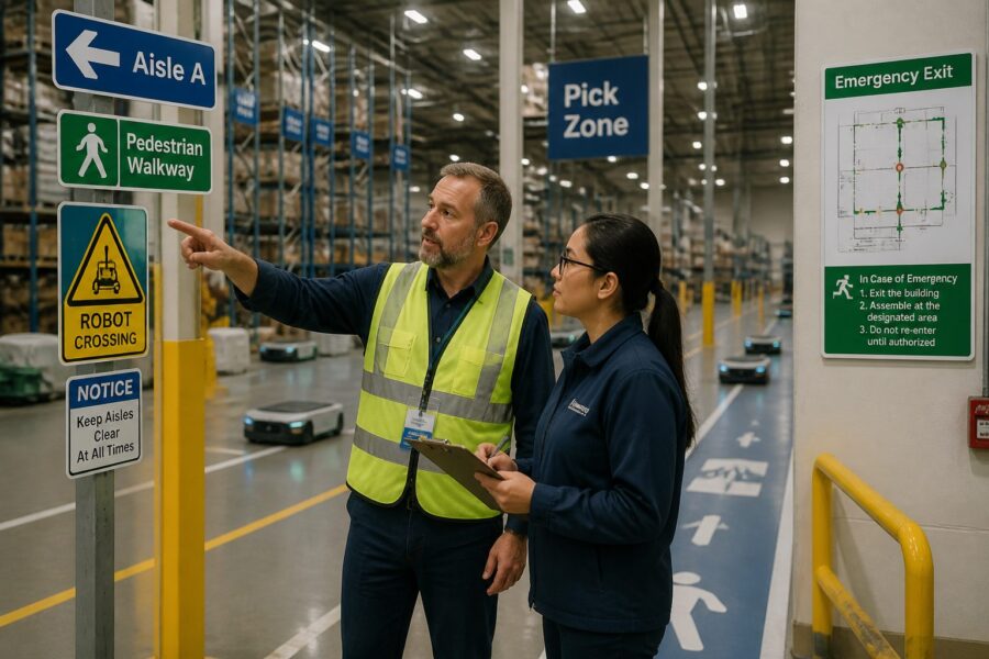 Automated Warehouse Wayfinding: Guiding Personnel in High-Tech Environments