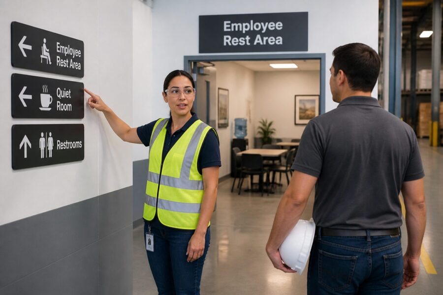 Employee Rest Area Wayfinding: Promoting Well-being and Productivity