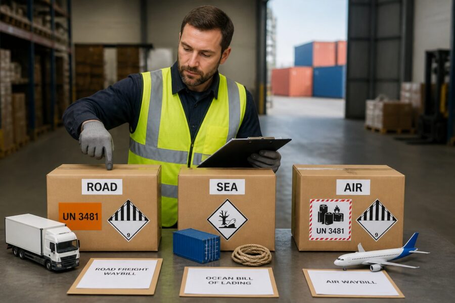 ADR, IMDG, and IATA Dangerous Goods Labeling: Key Differences by Transport Mode