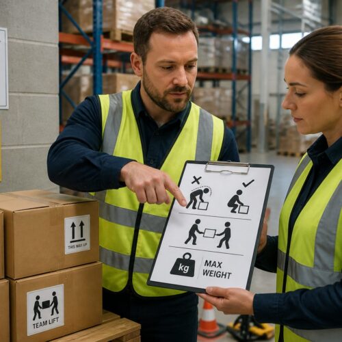 Ergonomics Pictograms: Symbols for Manual Handling and Weight Limits
