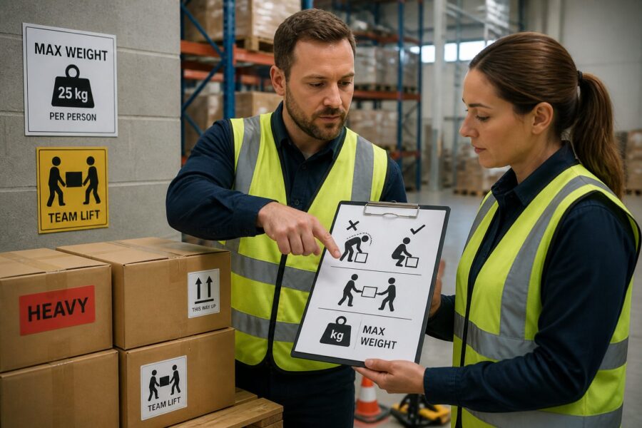 Ergonomics Pictograms: Symbols for Manual Handling and Weight Limits