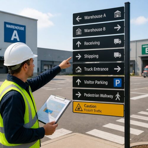 Outdoor Wayfinding for Logistics Parks: Signage for Large Multi-Building Sites