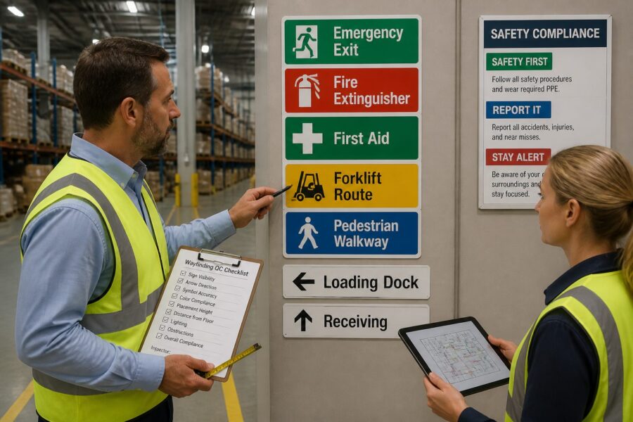 Quality Control Wayfinding: Ensuring Accuracy and Compliance
