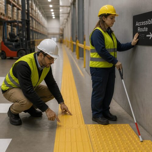 Tactile Wayfinding: Making Warehouses Accessible to All