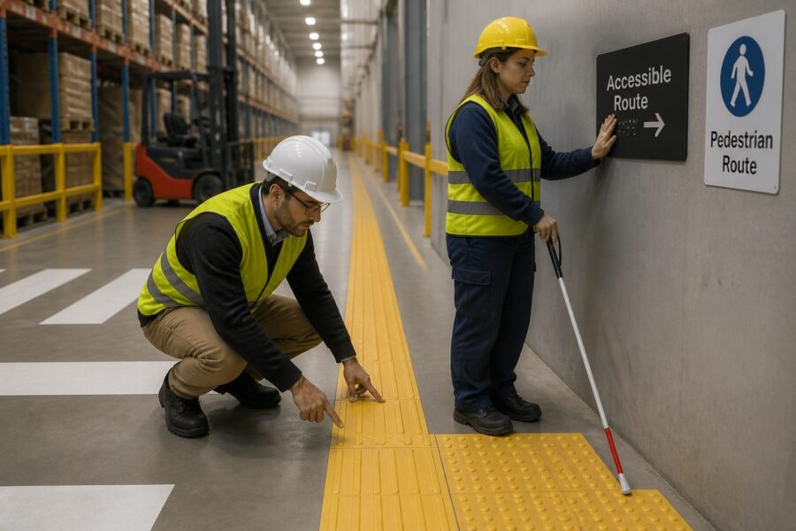 Tactile Wayfinding: Making Warehouses Accessible to All