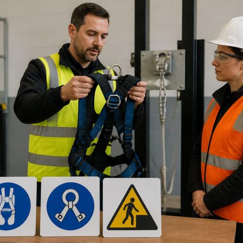 Fall Protection Pictograms: Harness, Anchor and Edge Warning Symbols Explained