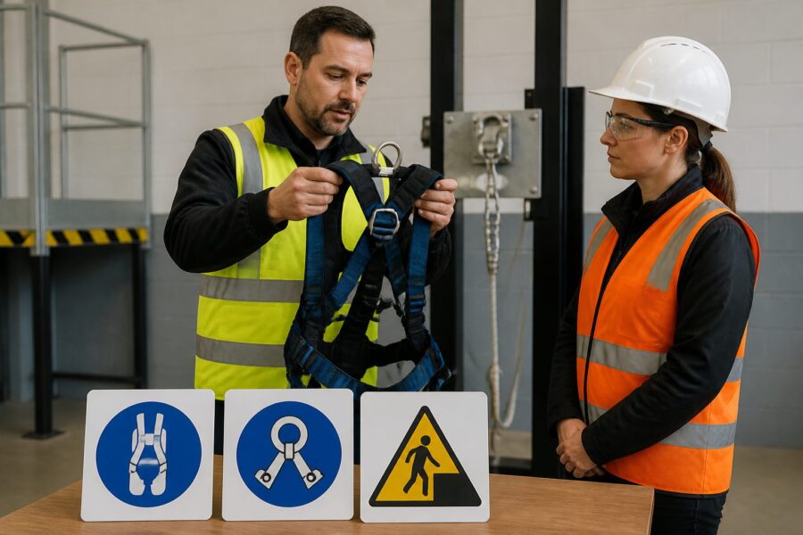 Fall Protection Pictograms: Harness, Anchor and Edge Warning Symbols Explained