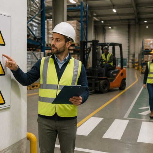 Forklift Hazard Pictograms: Visual Warnings for Pedestrian Safety in Shared Zones
