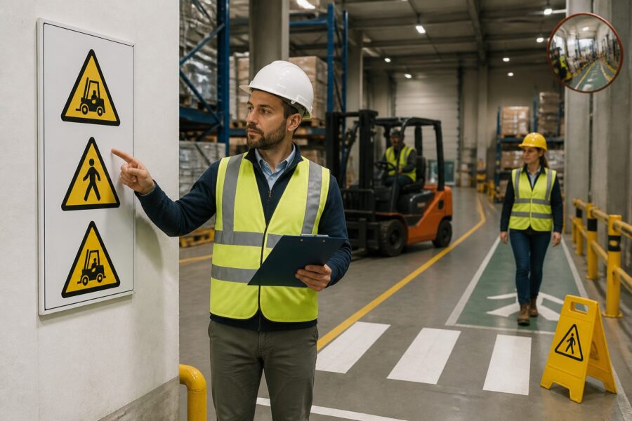 Forklift Hazard Pictograms: Visual Warnings for Pedestrian Safety in Shared Zones