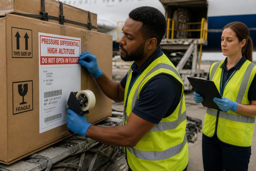 High-Altitude Shipping Labels: Pressure Differential Warnings and Packaging Marks for Air Cargo