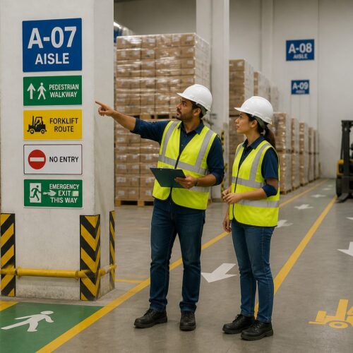Bulk Storage Wayfinding: Navigating Open Rack-Free Zones Where Product Is Floor-Stacked